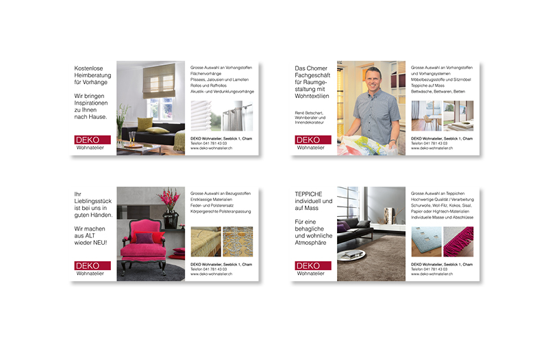 Webfotografik - DEKO Wohnatelier - Inserate