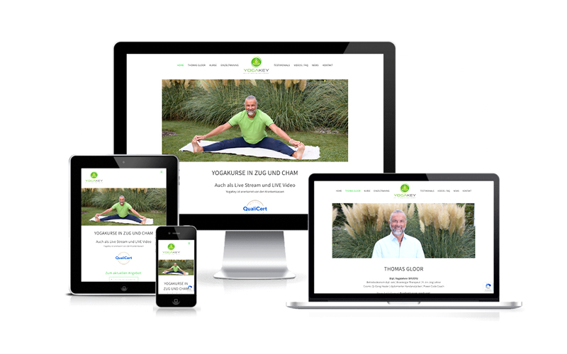Webfotografik Referenzen | YOGAKEY | Yogastunden und Meditation mit Thomas Gloor